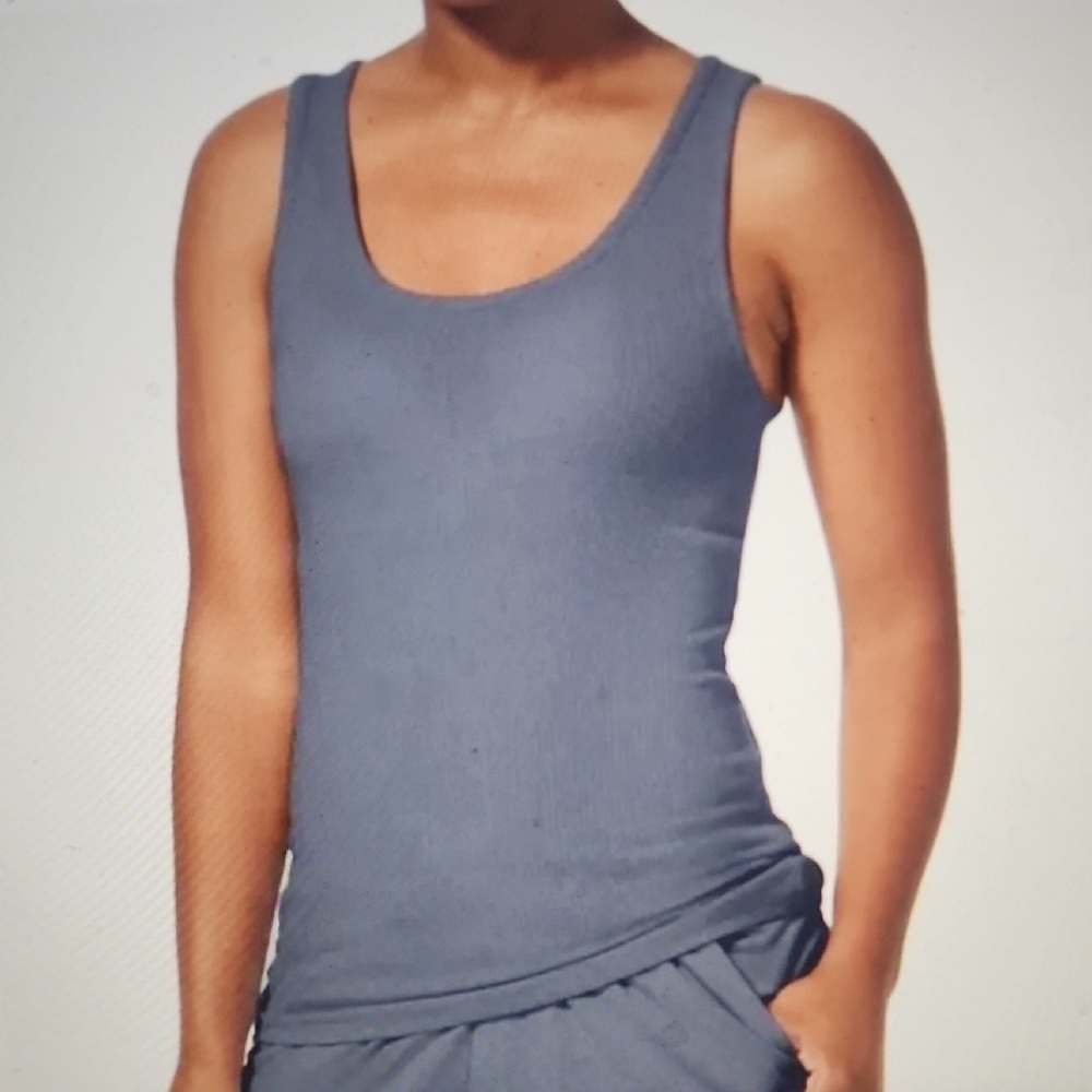 Tommy John Ribbed Lounge Tank Folkstone Size XS